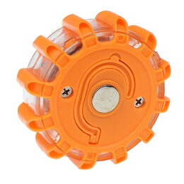 LED výstražné světlo 3x AAA oranžové 15LED + baterka