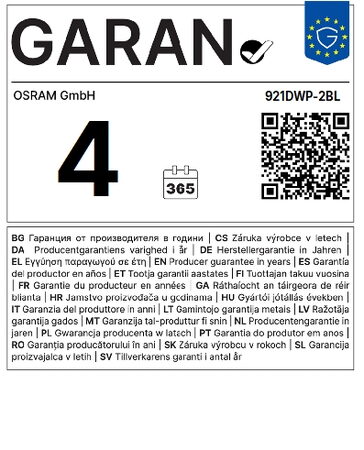 OSRAM LED 12V W16W W2,1x9,5d bílá (2ks) Duo-blister