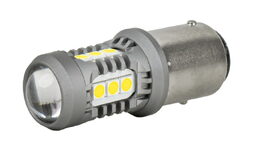 LED žárovky BA15s P21W bílá, 15SMD 3030 12/24V - 2ks