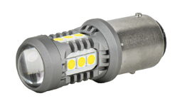 LED žárovky BAU15s PY21W bílá, 15SMD 3030 12/24V - 2ks