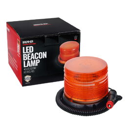 LED maják oranžový 12/24V 40LED magnet, ECE R10 R65 130x95mm
