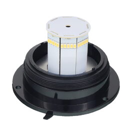 LED maják oranžový 12/24V 40LED magnet, ECE R10 R65 130x95mm