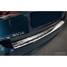 Ochranná lišta hrany kufru - Škoda Octavia IV Liftback r.v. 2019-2024 FL 2024->, stříbrná
