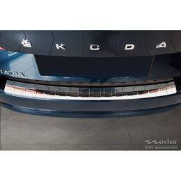 Ochranná lišta hrany kufru - Škoda Octavia IV Liftback r.v. 2019-2024 FL 2024->, stříbrná