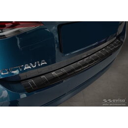 Ochranná lišta hrany kufru - Škoda Octavia IV Liftback r.v. 2019-2024 FL 2024->, černá