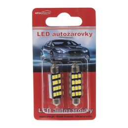 LED žárovka 12V s paticí sufit (42mm), 12LED/2835S