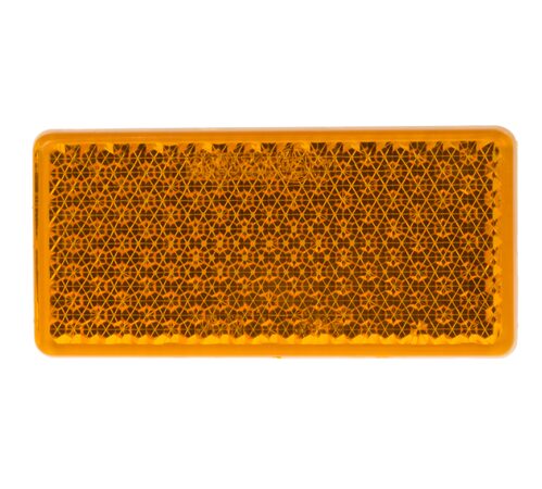 Boční (oranžový) odrazový element - obdélník 95 x 45mm nalepovací
