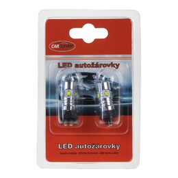 LED žárovka s paticí PW24W 12-24V, 50W (10x5W) bíl