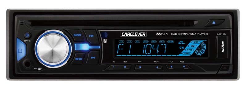 1DIN autorádio s CD/USB/SD/AUX,multicolor podsvícení, dálkové ovládání