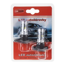 LED žárovka s paticí PY24W 12-24V, 30W (6x5W) bílá