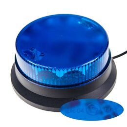 x PROFI LED maják 12-24V 12x3W modrý, magnet, 74x170mm, ECE R10
