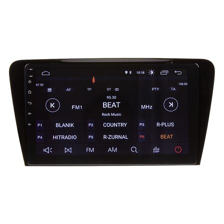 Autorádio pro Škoda Octavia III 2013-2018 s 10,1" LCD, Android, WI-FI, GPS,Mirrorink,Bluet