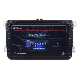 Autorádio pro VW, Škoda s 8" LCD, Android 10.0, WI-FI, GPS, Carplay, Bluetooth, 3x USB