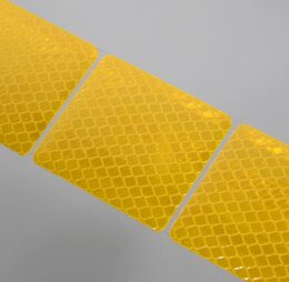 Samolepící páska reflexní dělená 1m x 5cm žlutá