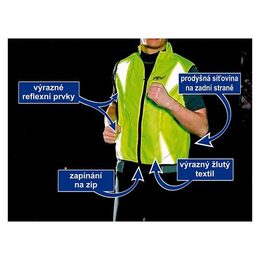 Reflexní vesta XXL žlutá S.O.R.