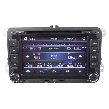 Autorádio pro VW, Škoda s 7" LCD, GPS, multicolor, ČESKÉ MENU