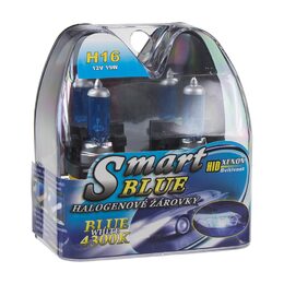 Halogen. žárovka 12V s paticí H16, Blue white 4300K