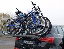 Nosič 3 jízdních kol na zadní část vozu - Menabo Stand Up 3 aluminium