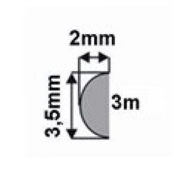SAMOLEPÍCÍ ozdobná lišta 3M 3,5X2mm