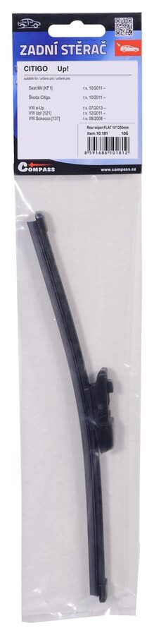 Zadní stěrač FLAT 10"/250mm