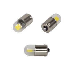 LED BA15S bílá, 12V, 1LED/COB, celosklo