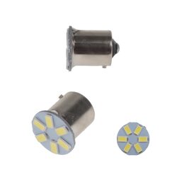 x LED BAU15s bílá, 12V, 6LED/5630SMD