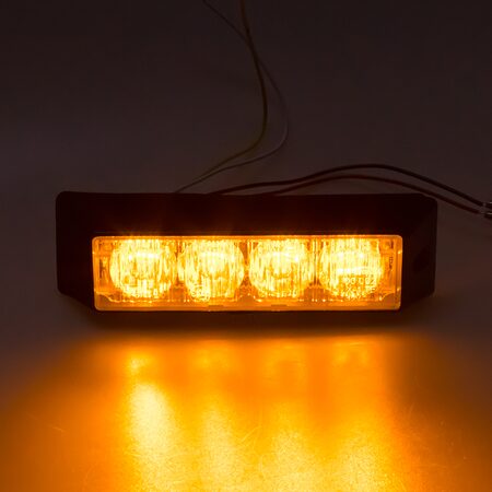 x PROFI výstražné LED světlo vnější, 12-24V, oranžové, ECE R65