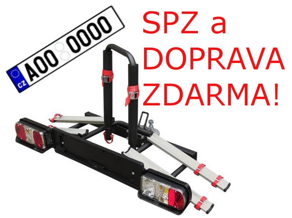 Nosič na tažné zařízení 2 kola sklopný - Menabo Wizard Tilting- Doprava a SPZ Zdarma