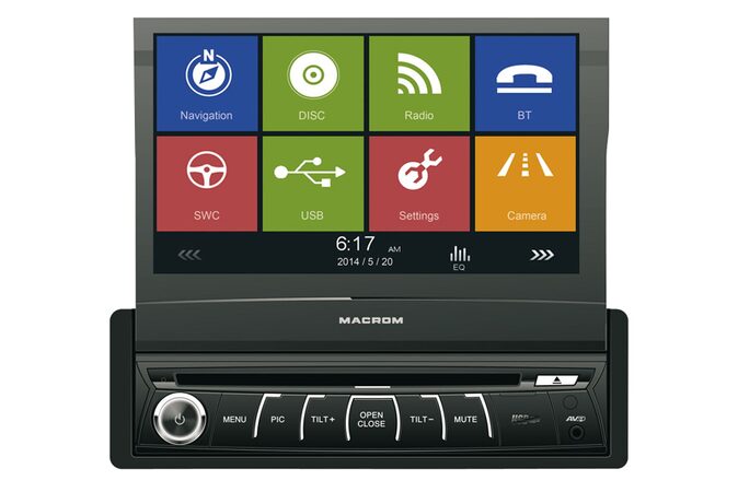 Autorádio MACROM M-DVD6560 AV jednotka 1DIN