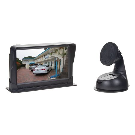 LCD monitor 5"černý na palubní desku nebo držák s přísavkou