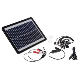 Solární nabíječka 6W pro udržovací dobíjení baterií + dobíjení mobilních telefonů