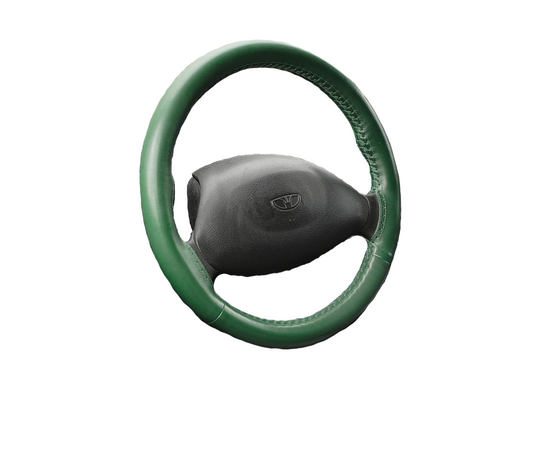 Kožený potah volantu Maria Cavallo světle zelený ( 37-39 cm) 