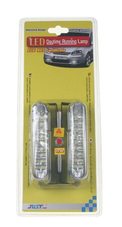 x LED světla pro denní svícení, 120x24mm, ECE