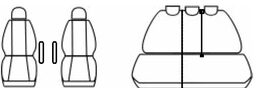 Autopotahy Toyota Corolla Verso I, od r. 2002-2007, antracit