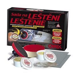 Sada na leštění a ochranu povrchu světlometů Carex