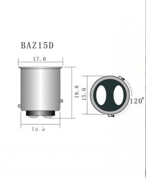 Autožárovka 12V 21/4W BAZ15d
