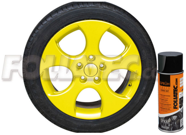 Fólie ve spreji (plastidip) FOLIATEC žlutá lesklá 400ml
