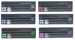 1DIN DVD autorádio s výsuvným 7" LCD, bluetooth,multicolor, SD/USB/FM/DUAL-GPS/RDS/ČESKÉ M