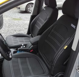 Autopotahy Škoda Superb II, kombi, AUTHENTIC LEATHER, černé