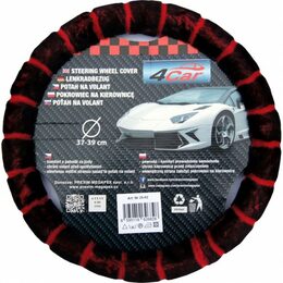 Potah na volant KING 37-39 cm - černo červený