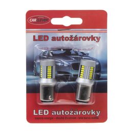 LED BAY15d (dvouvlákno) bílá, 12-24V, 30LED/4014SMD