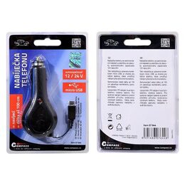 Nabíječka telefonu navíjecí - 12/24v MICRO USB