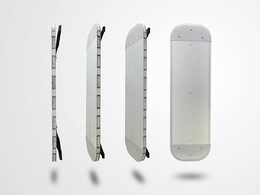 Doprodej - LED rampa 1000mm, modrá 12-24V, ECE R65