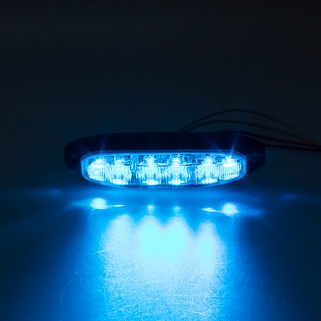PROFI výstražné LED světlo vnější, modré, 12-24V, ECE R65