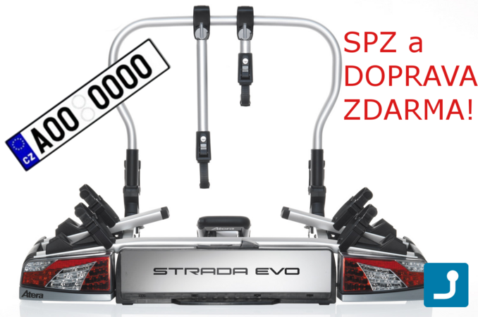 Nosič 2 kol Atera STRADA EVO 2 na tažné zařízení DOPRAVA a SPZ ZDARMA