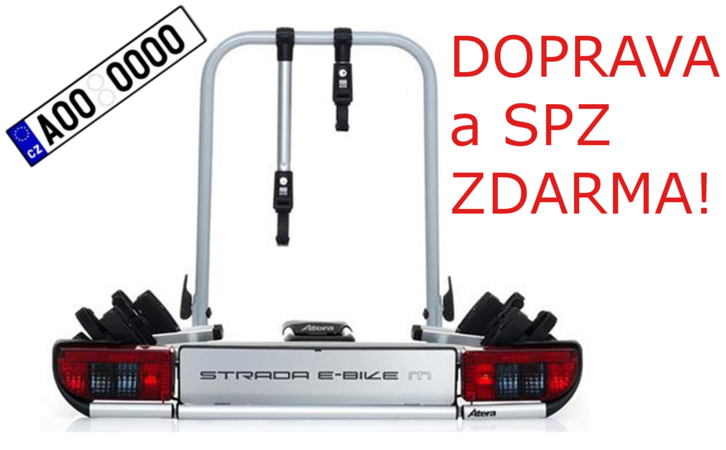 Nosič 2 kol Atera STRADA E-Bike na tažné zařízení DOPRAVA a SPZ ZDARMA