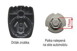 Monitor ve zpětném zrcátku Bmw, Citroen, Peugeot, Volvo AK-043LA