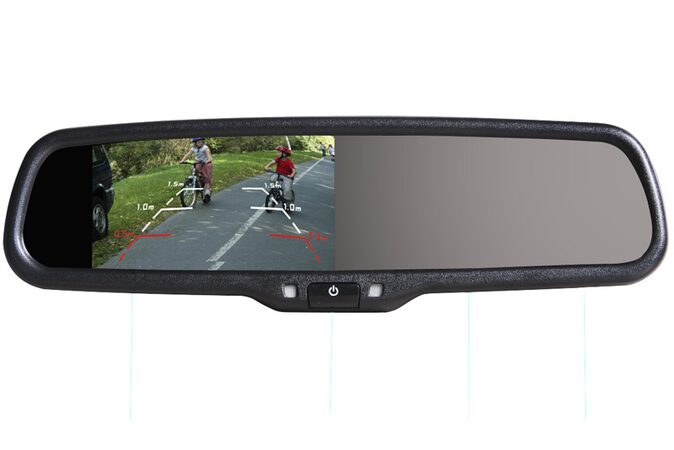 Monitor ve zpětném zrcátku Hyundai, Kia, Mitsubishi - AK-043LA