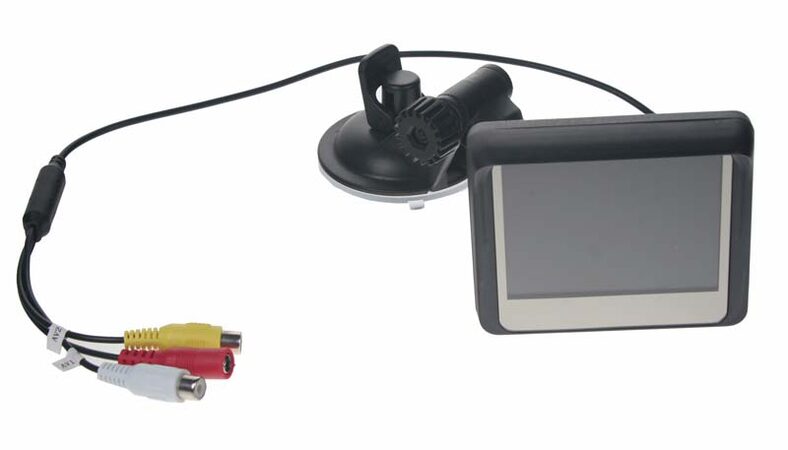 LCD monitor 3,5" černý s "přísavkou" na sklo