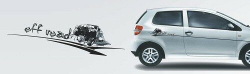 Samolepící dekory - Off road, černý